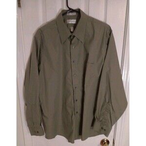 Van Heusen Men's Button Down Dress Shirt Long Sleeve 17 34/35 XL